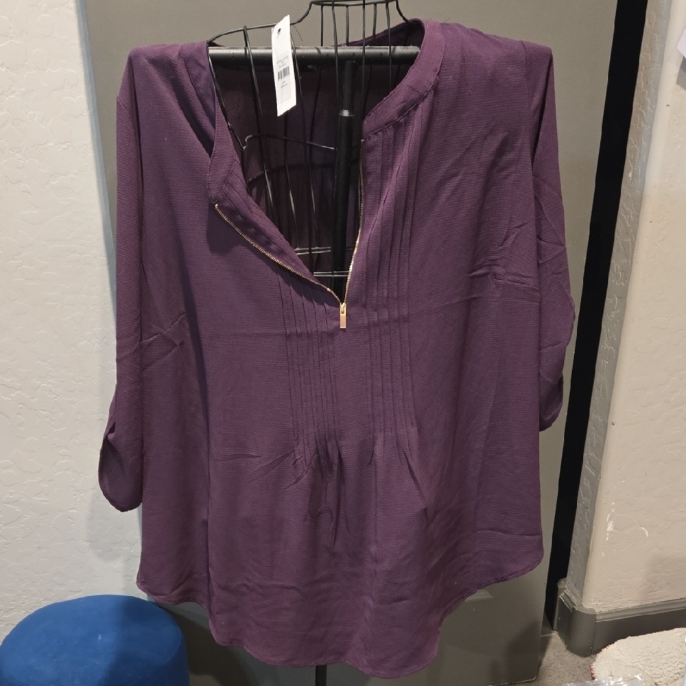 Chic Purple Women's Blouse